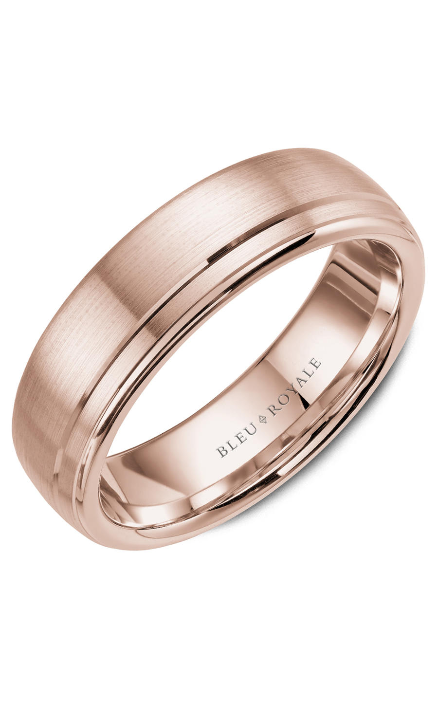 18K Rose Gold Gents Wedding Band