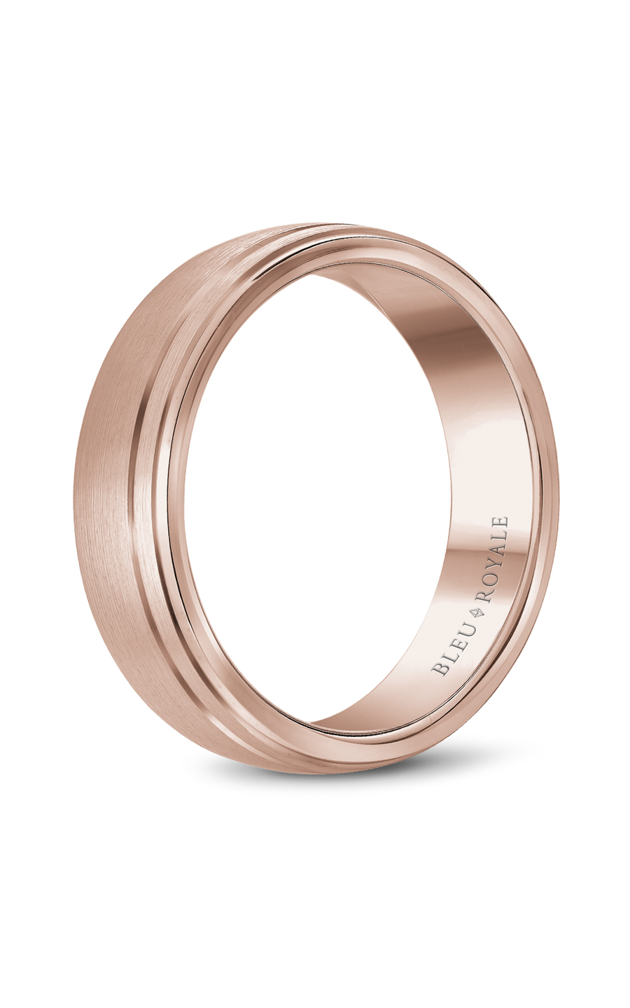 18K Rose Gold Gents Wedding Band
