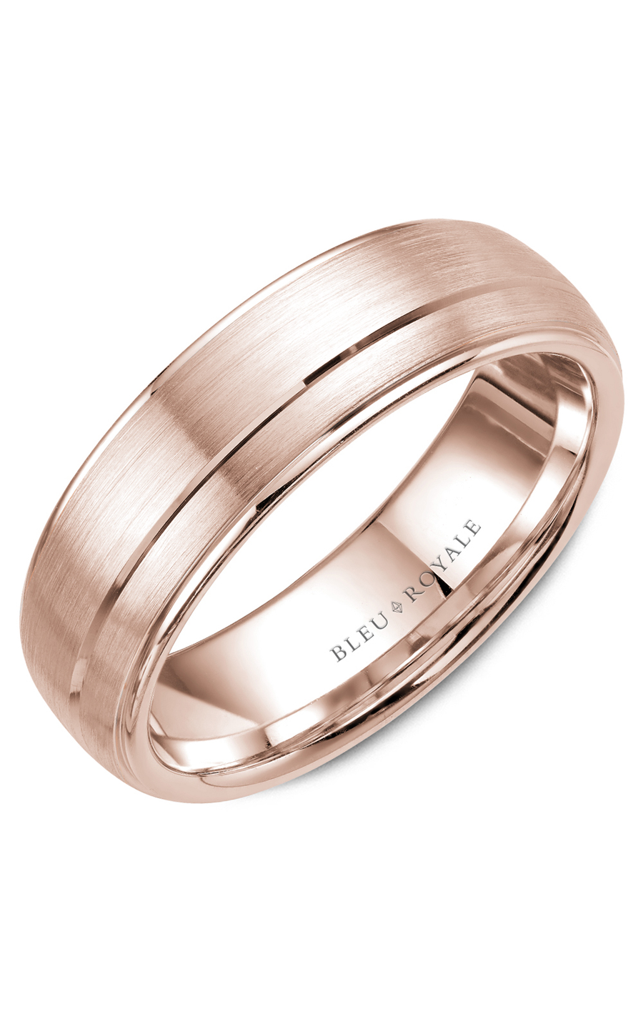 18K Rose Gold Gents Wedding Band