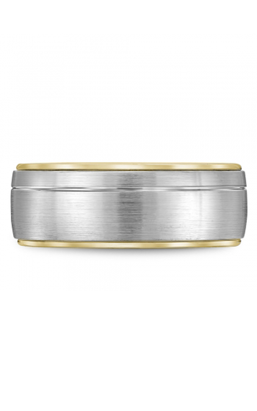 14K White Gold and 14K Yellow Gold Gents Wedding Band