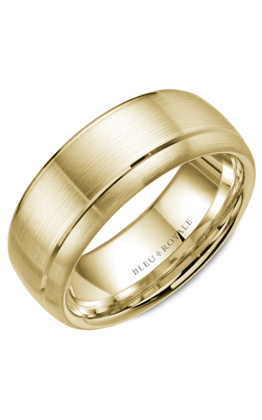 14K Yellow Gold Gents Wedding Band