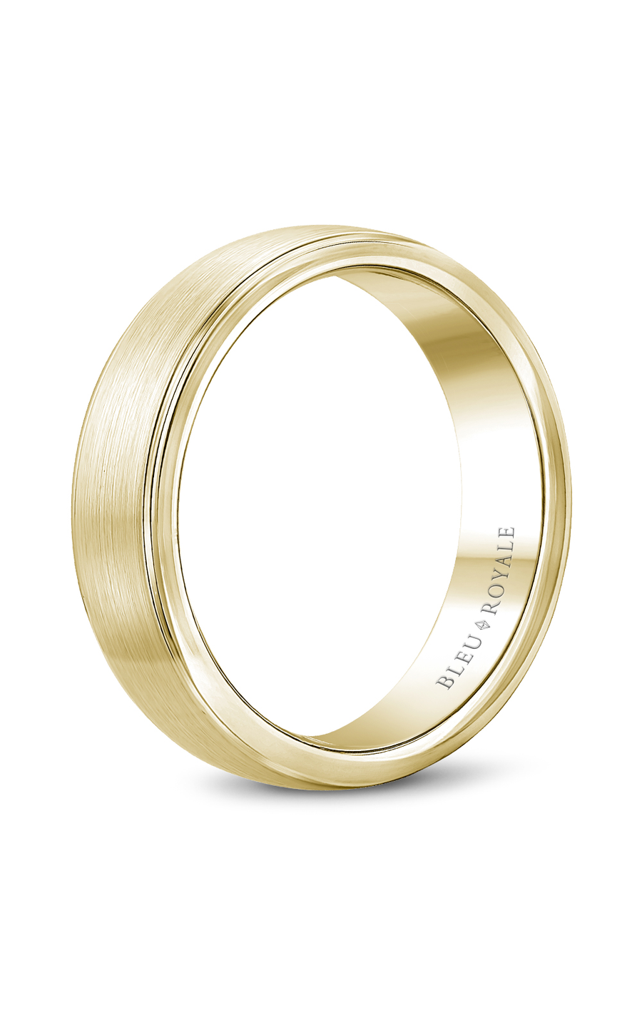 14K Yellow Gold Gents Wedding Band
