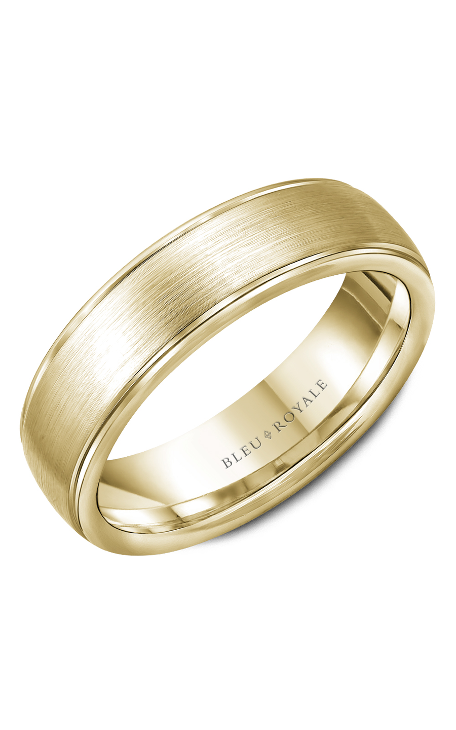 18K Yellow Gold Gents Wedding Band