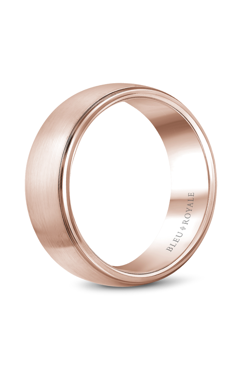 14K Rose Gold Gents Wedding Band