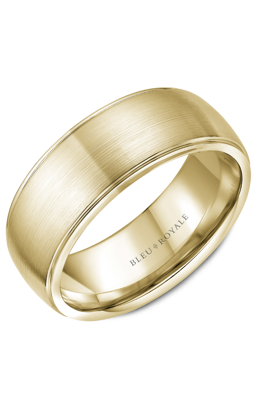 14K Yellow Gold Gents Wedding Band