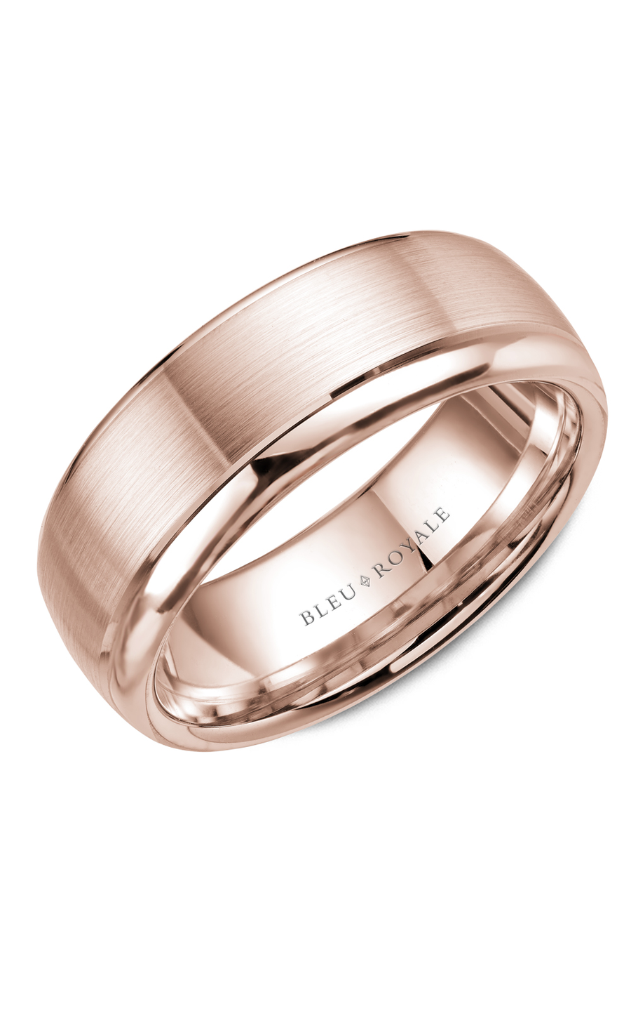 14K Rose Gold Gents Wedding Band