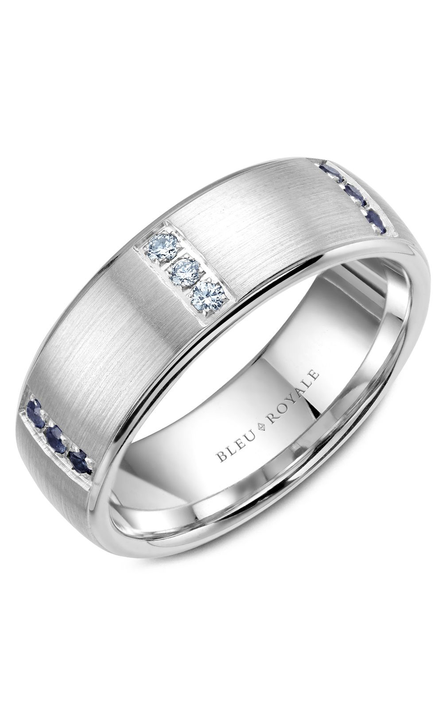 Platinum Gents Round Wedding Band