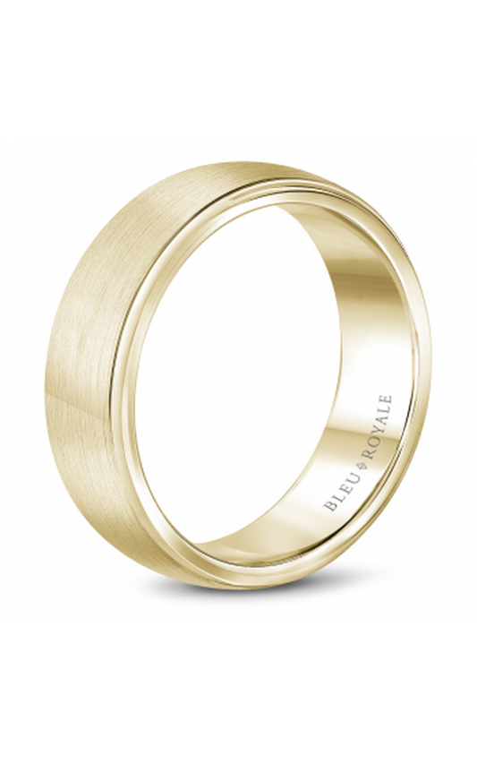 18K Yellow Gold Gents Wedding Band