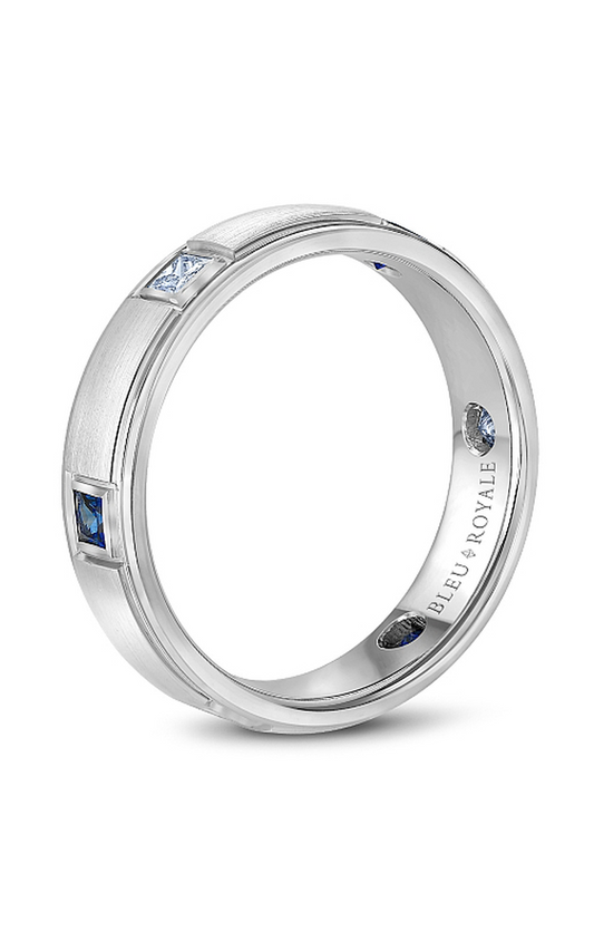 Platinum Gents Princess Wedding Band
