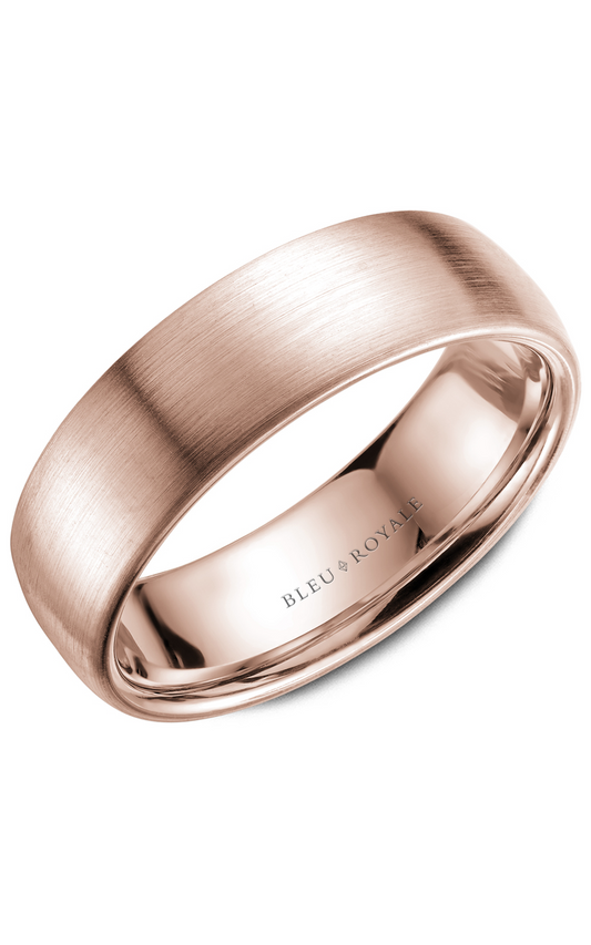 18K Rose Gold Gents Wedding Band