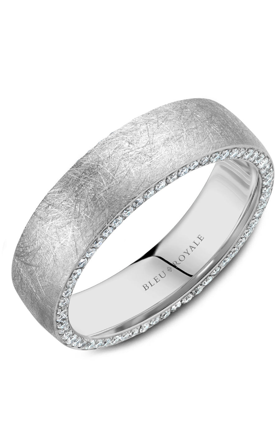 Platinum Gents Round Wedding Band