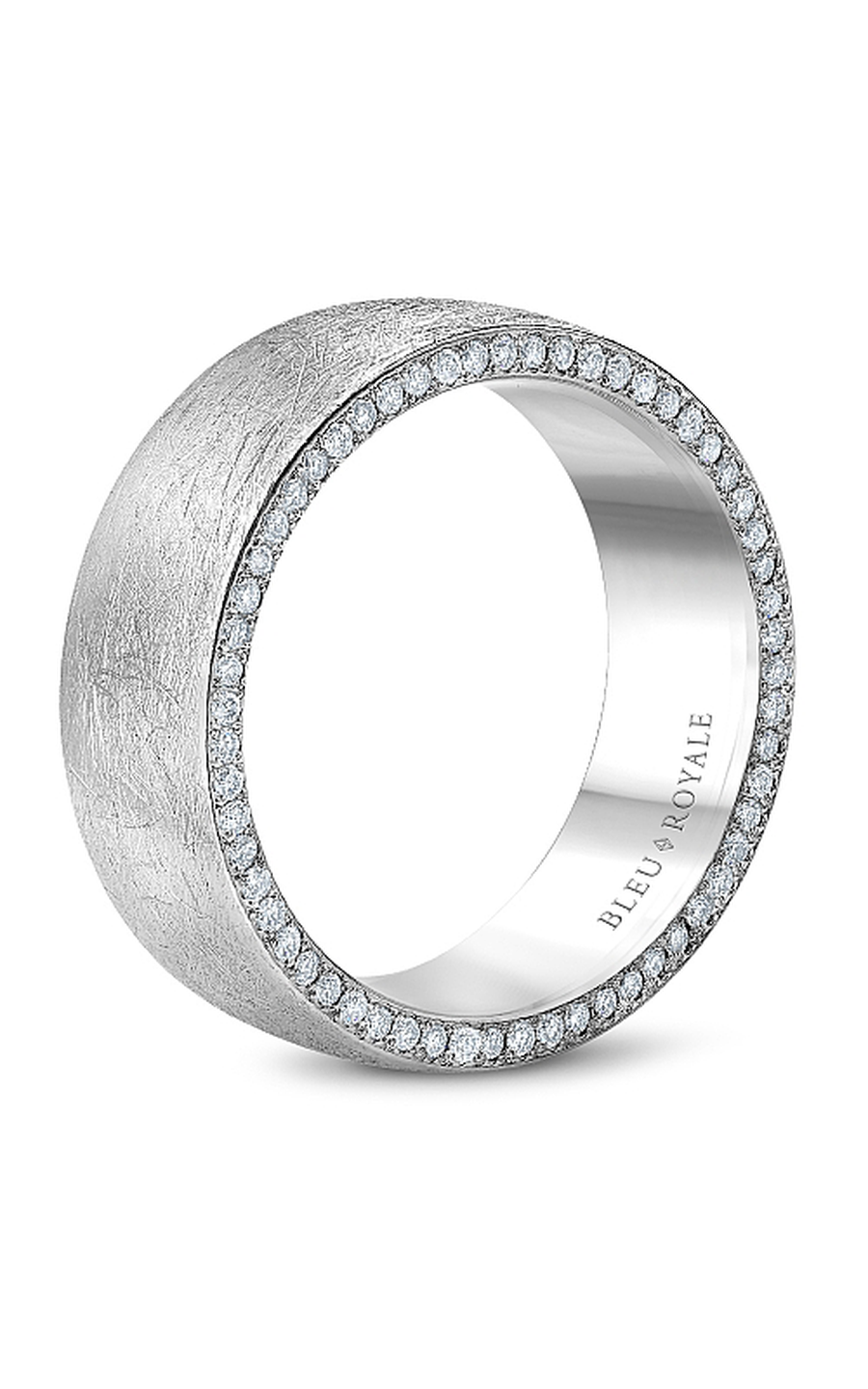 Platinum Gents Round Wedding Band