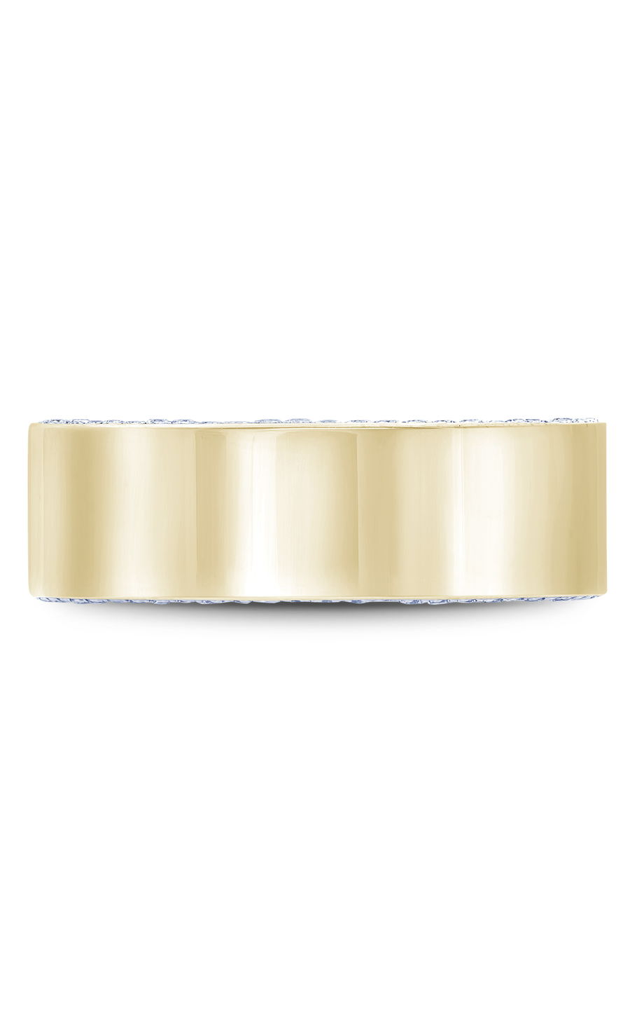18K Yellow Gold Gents Round Wedding Band