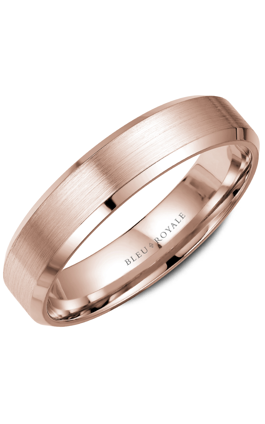 14K Rose Gold Gents Wedding Band