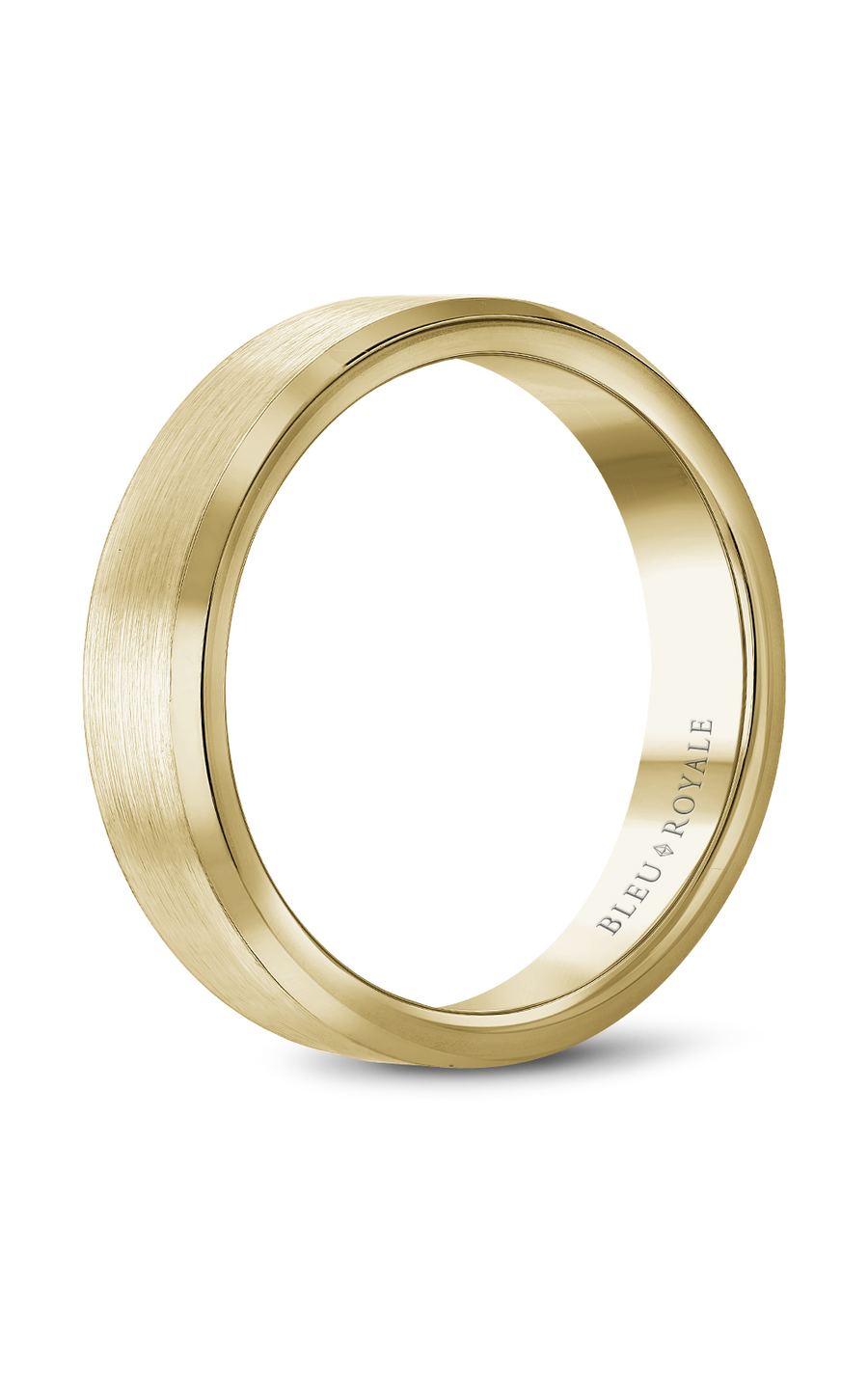 14K Yellow Gold Gents Wedding Band