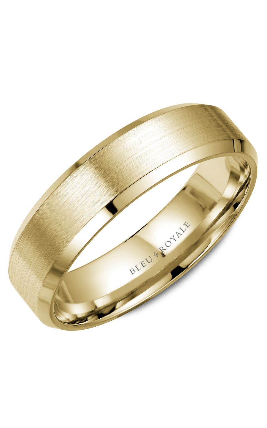 18K Yellow Gold Gents Wedding Band