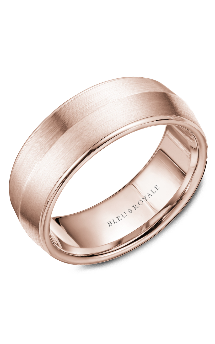 14K Rose Gold Gents Wedding Band