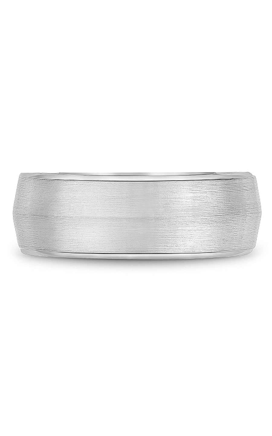 14K White Gold Gents Wedding Band