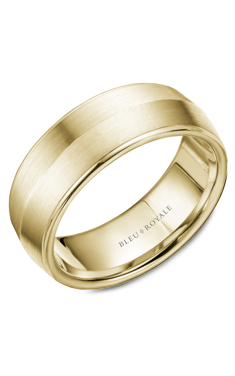 18K Yellow Gold Gents Wedding Band