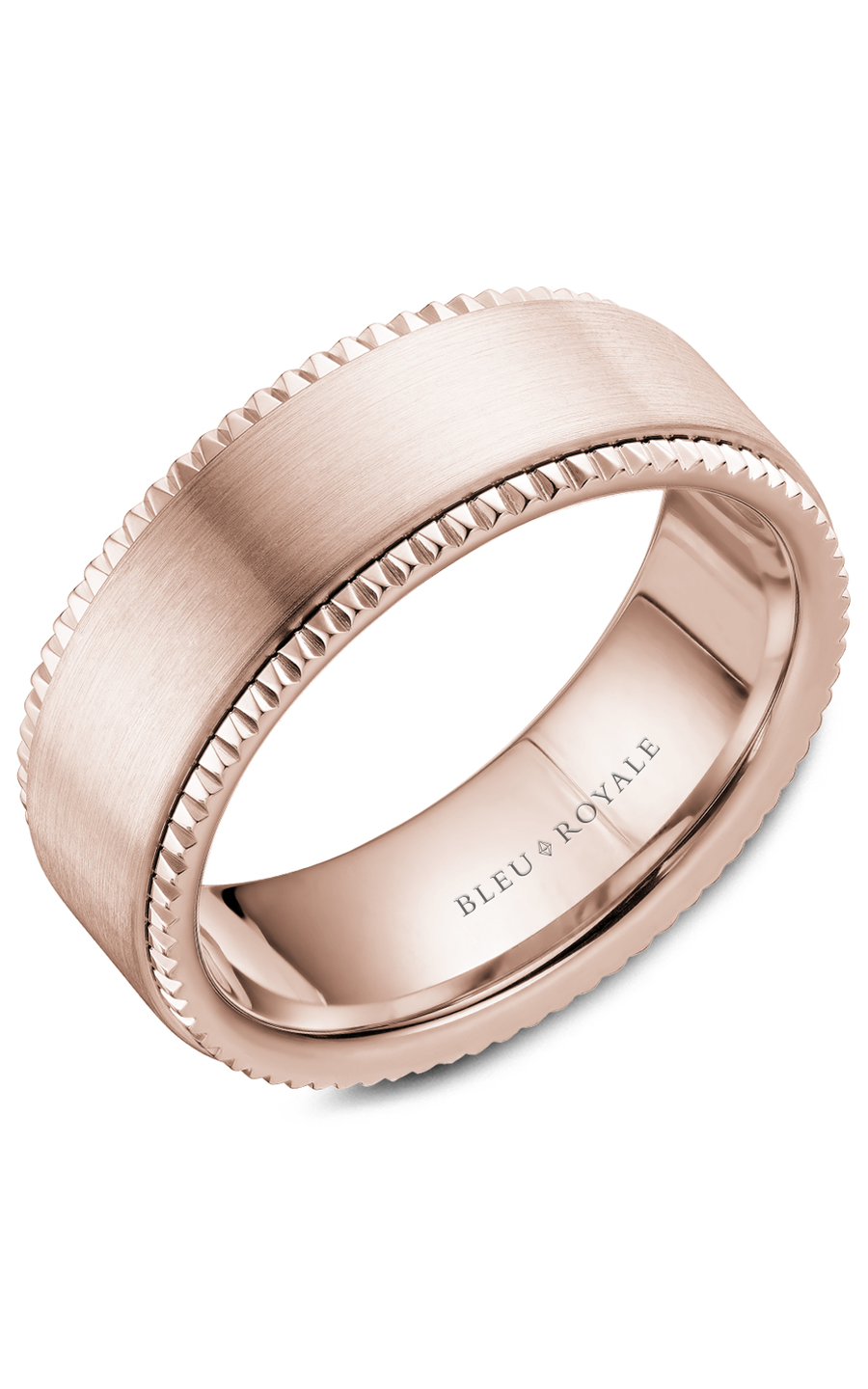 18K Rose Gold Gents Wedding Band