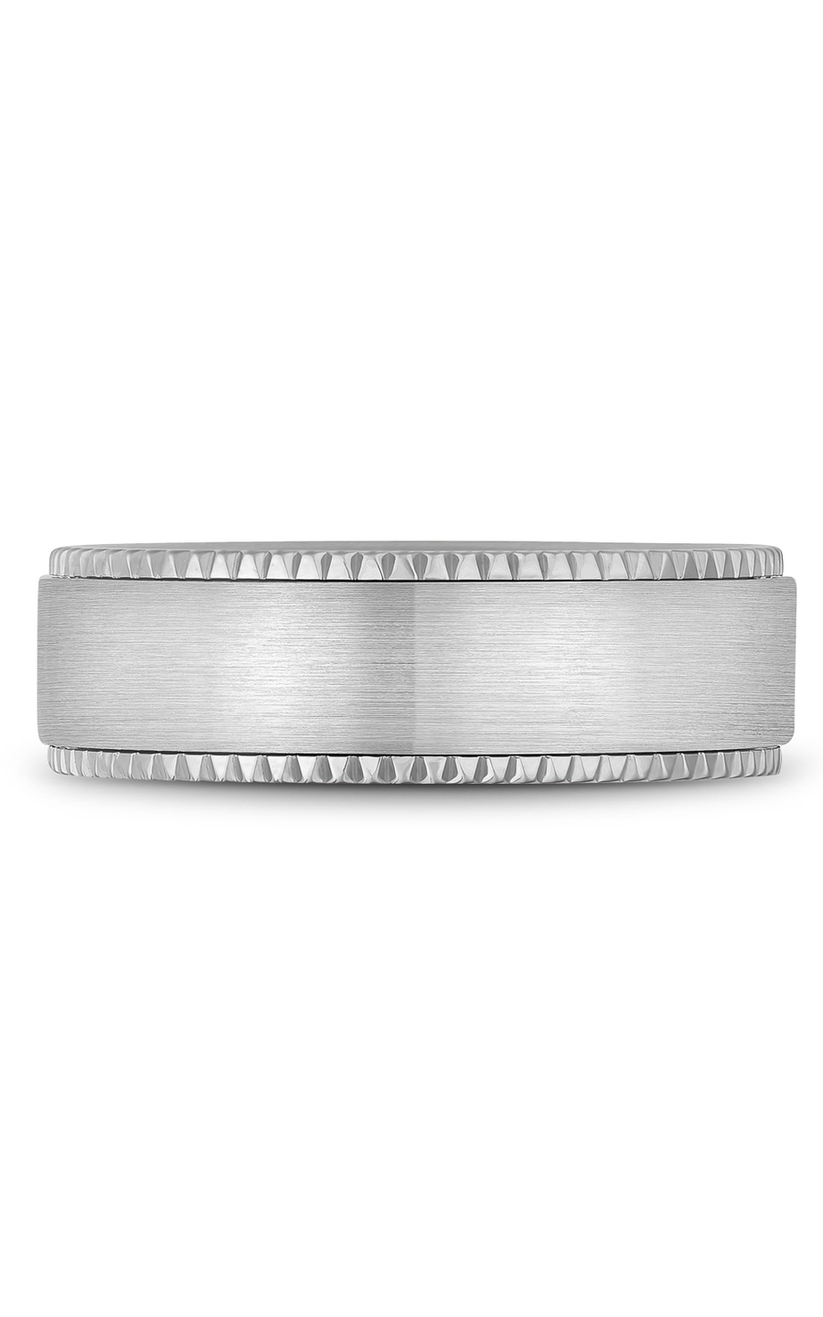 18K White Gold Gents Wedding Band