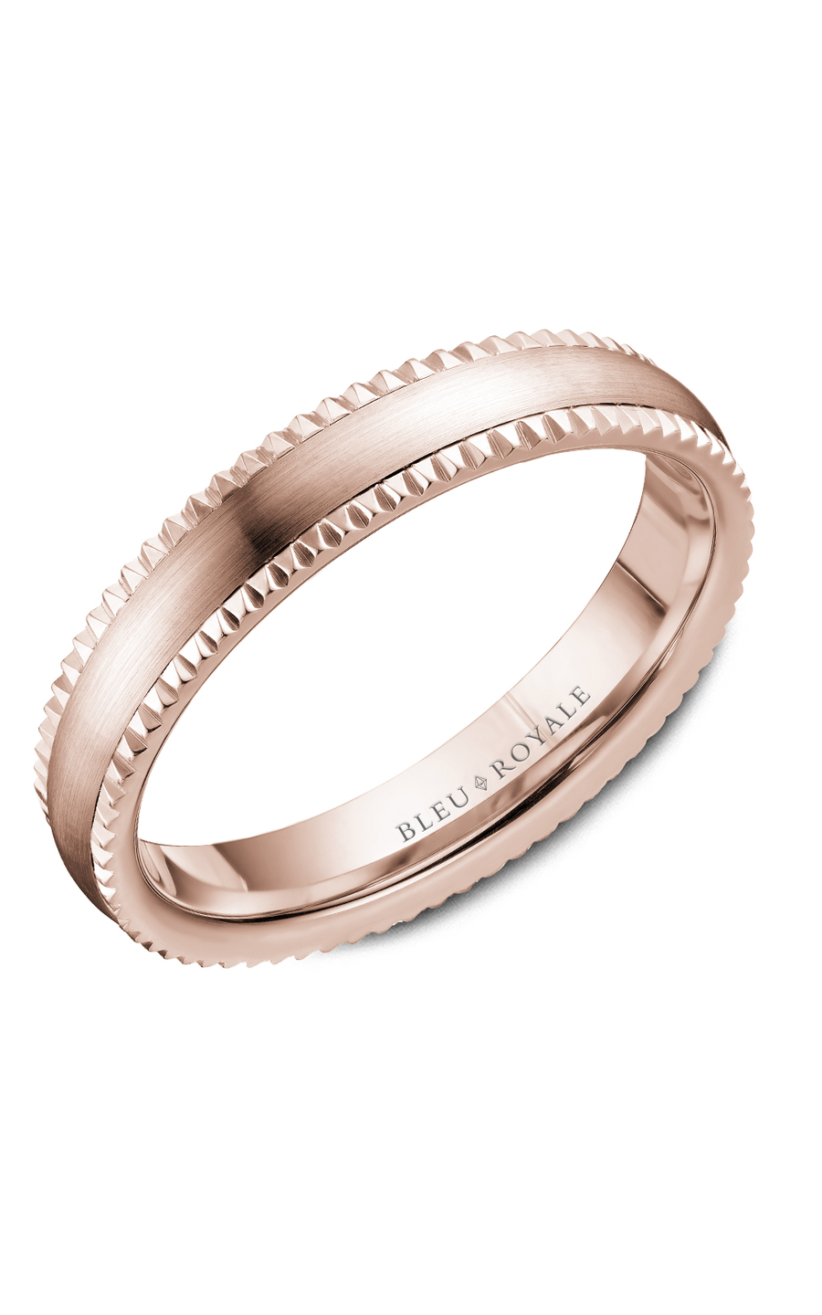 14K Rose Gold Gents Wedding Band
