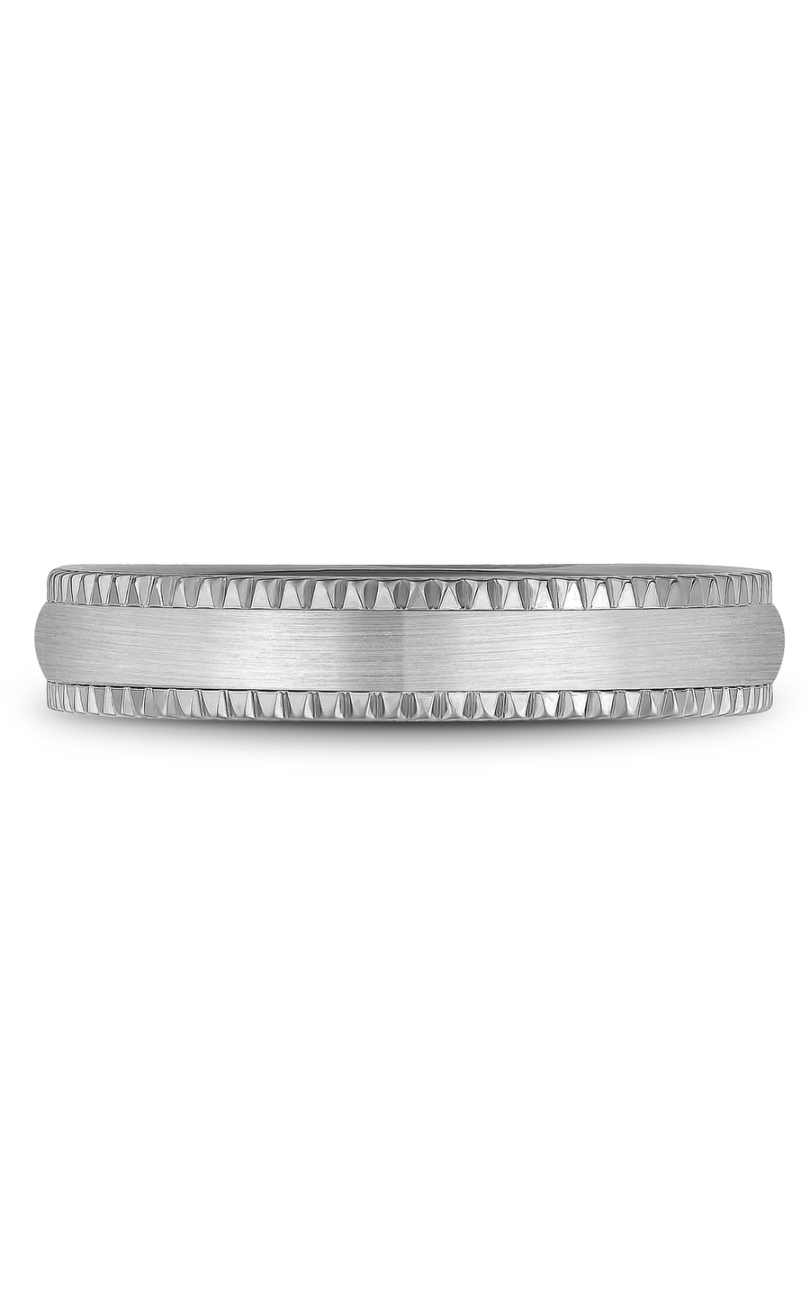 18K White Gold Gents Wedding Band