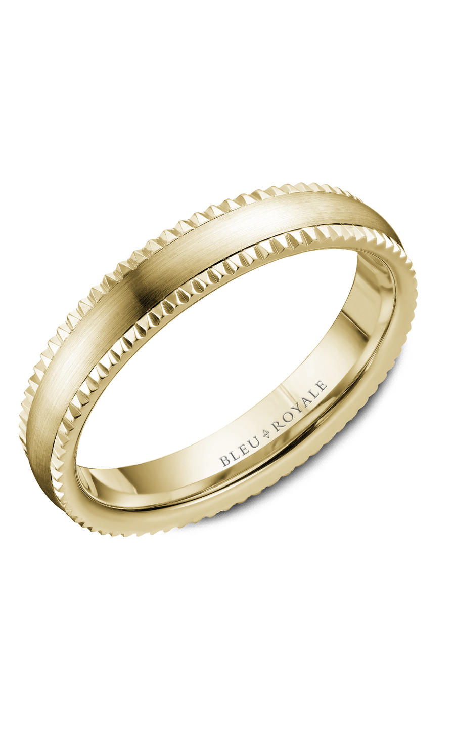 14K Yellow Gold Gents Wedding Band