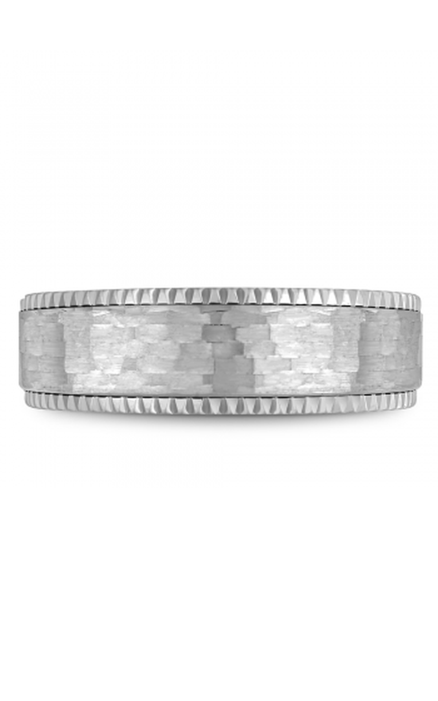 14K White Gold Gents Wedding Band