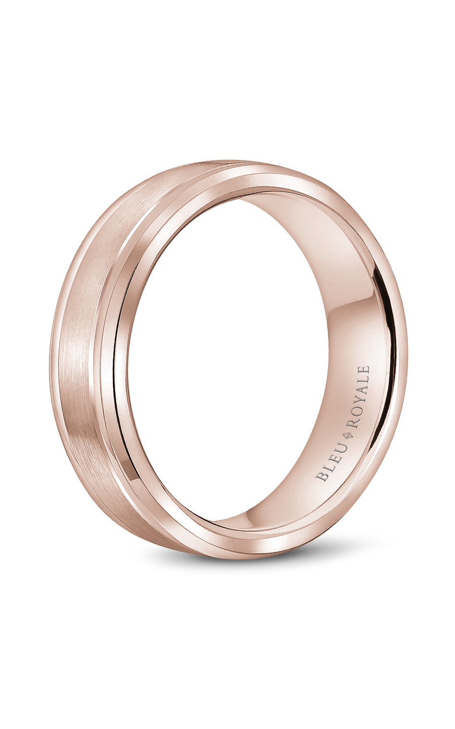 18K Rose Gold Gents Wedding Band