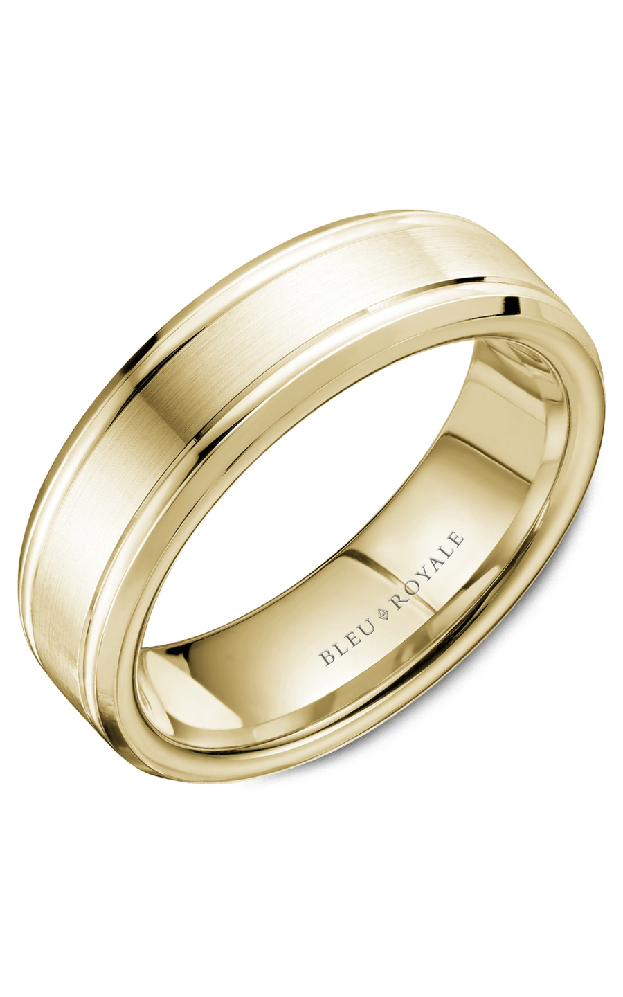 18K Yellow Gold Gents Wedding Band