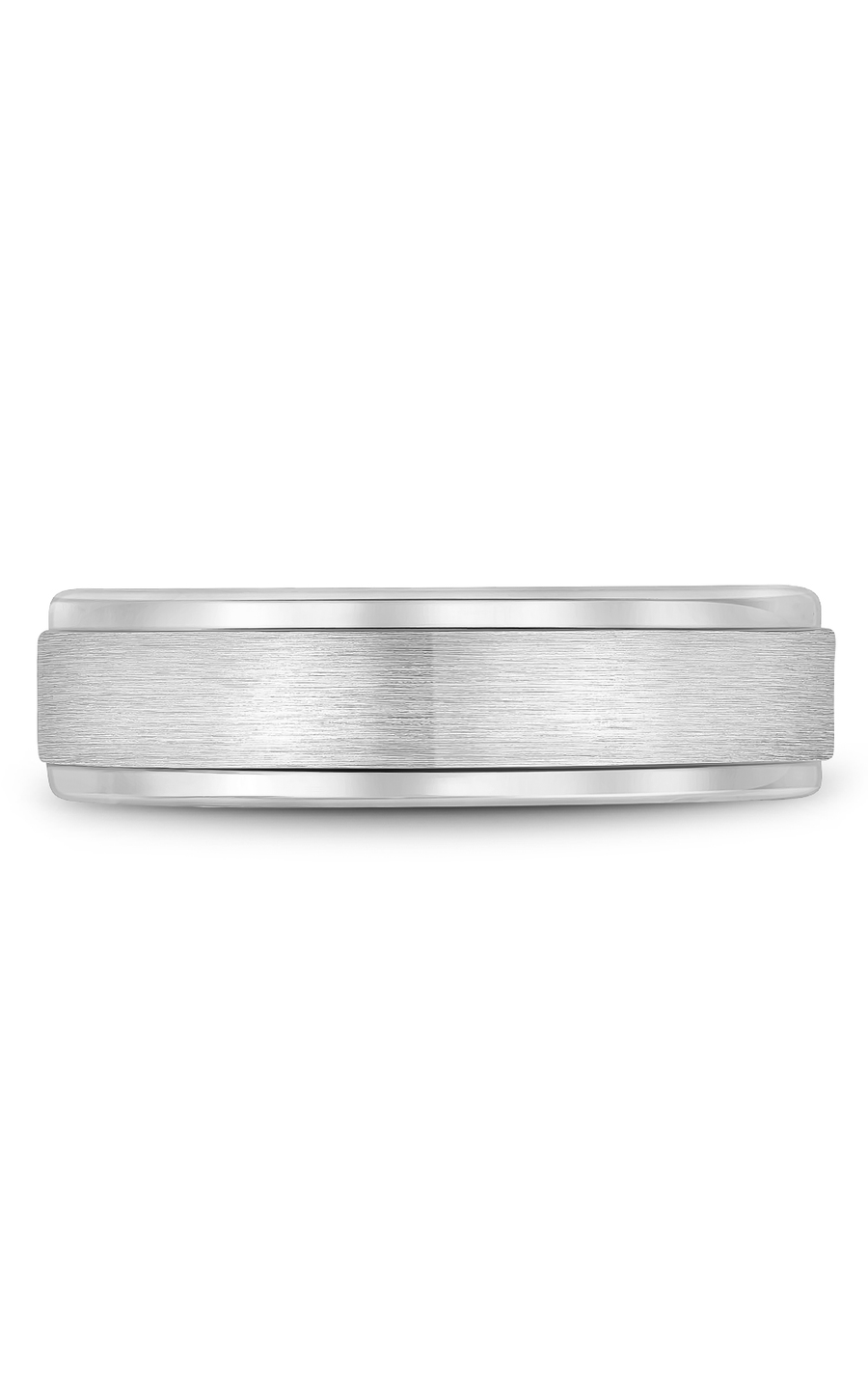 14K White Gold Gents Wedding Band