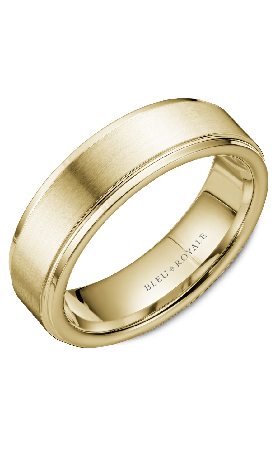 14K Yellow Gold Gents Wedding Band