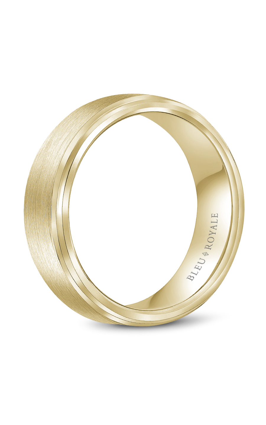 18K Yellow Gold Gents Wedding Band