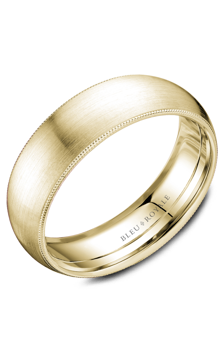 18K Yellow Gold Gents Wedding Band