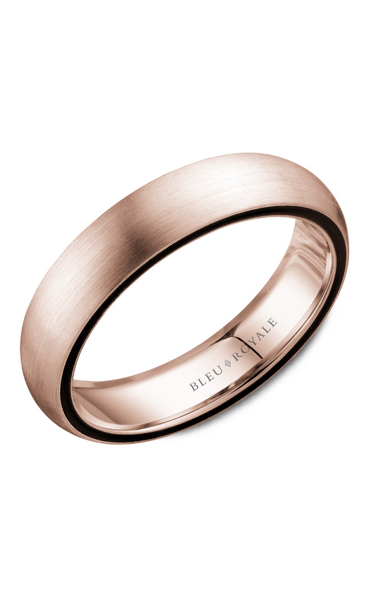 18K Rose Gold Gents Wedding Band