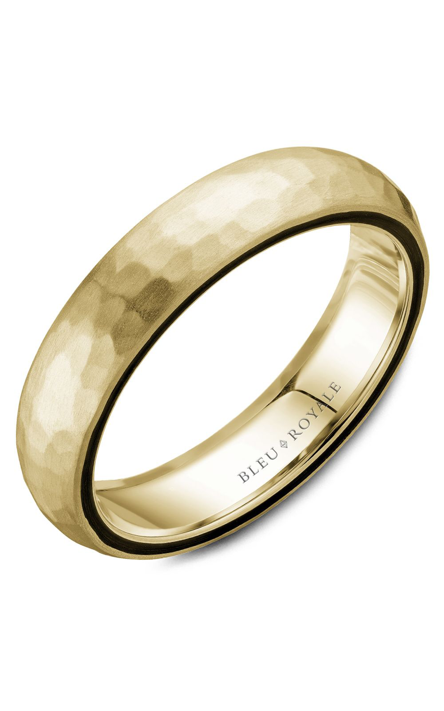 14K Yellow Gold Gents Wedding Band