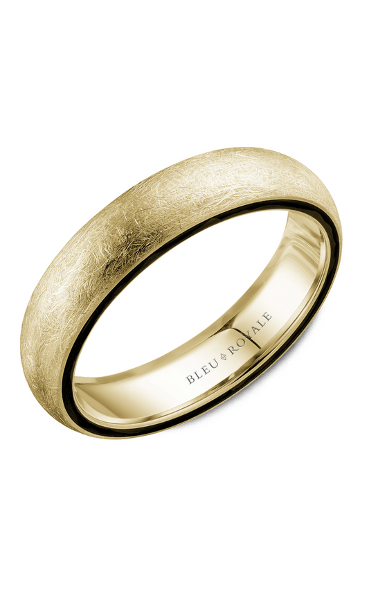 18K Yellow Gold Gents Wedding Band