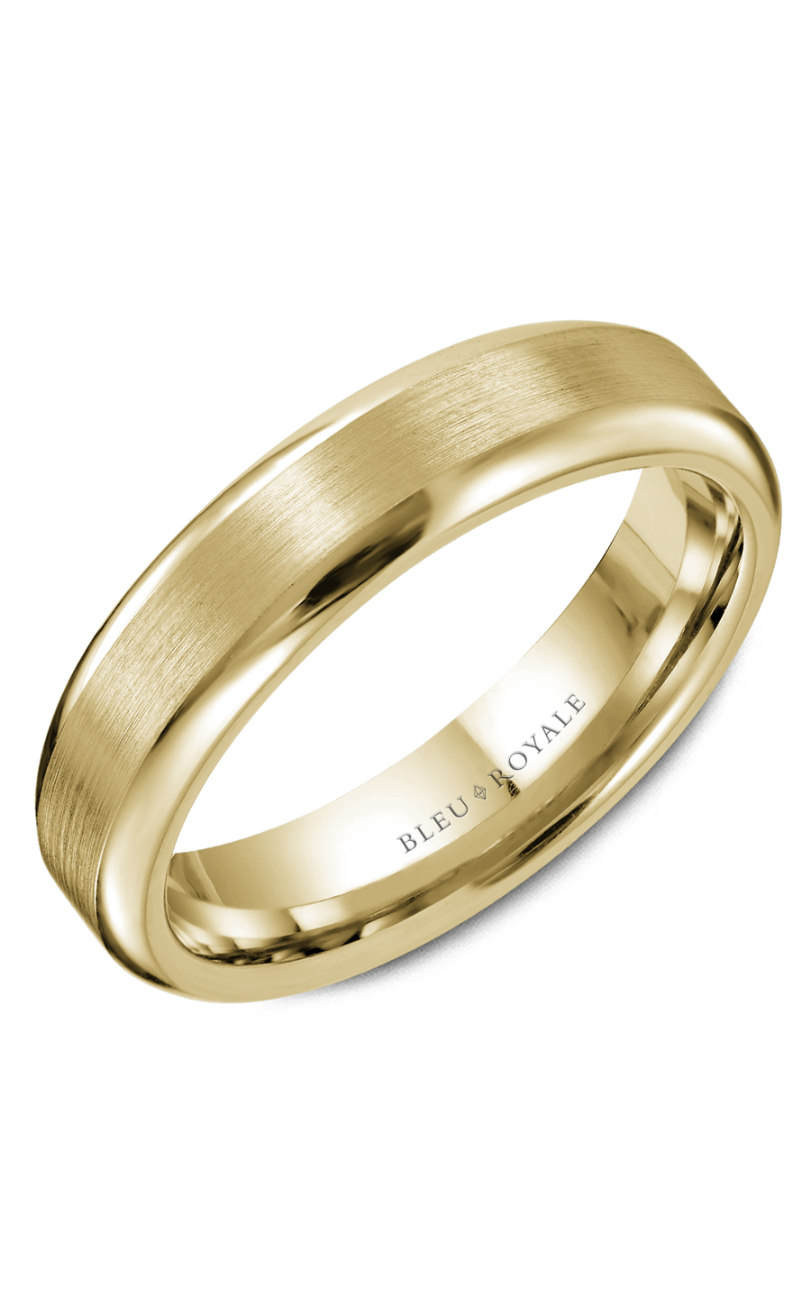 18K Yellow Gold Gents Wedding Band