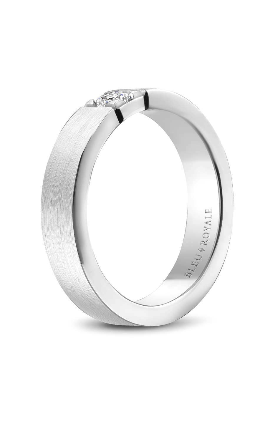 Platinum Gents Round Wedding Band