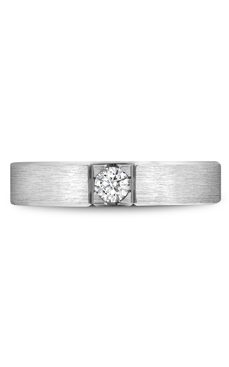 Platinum Gents Round Wedding Band