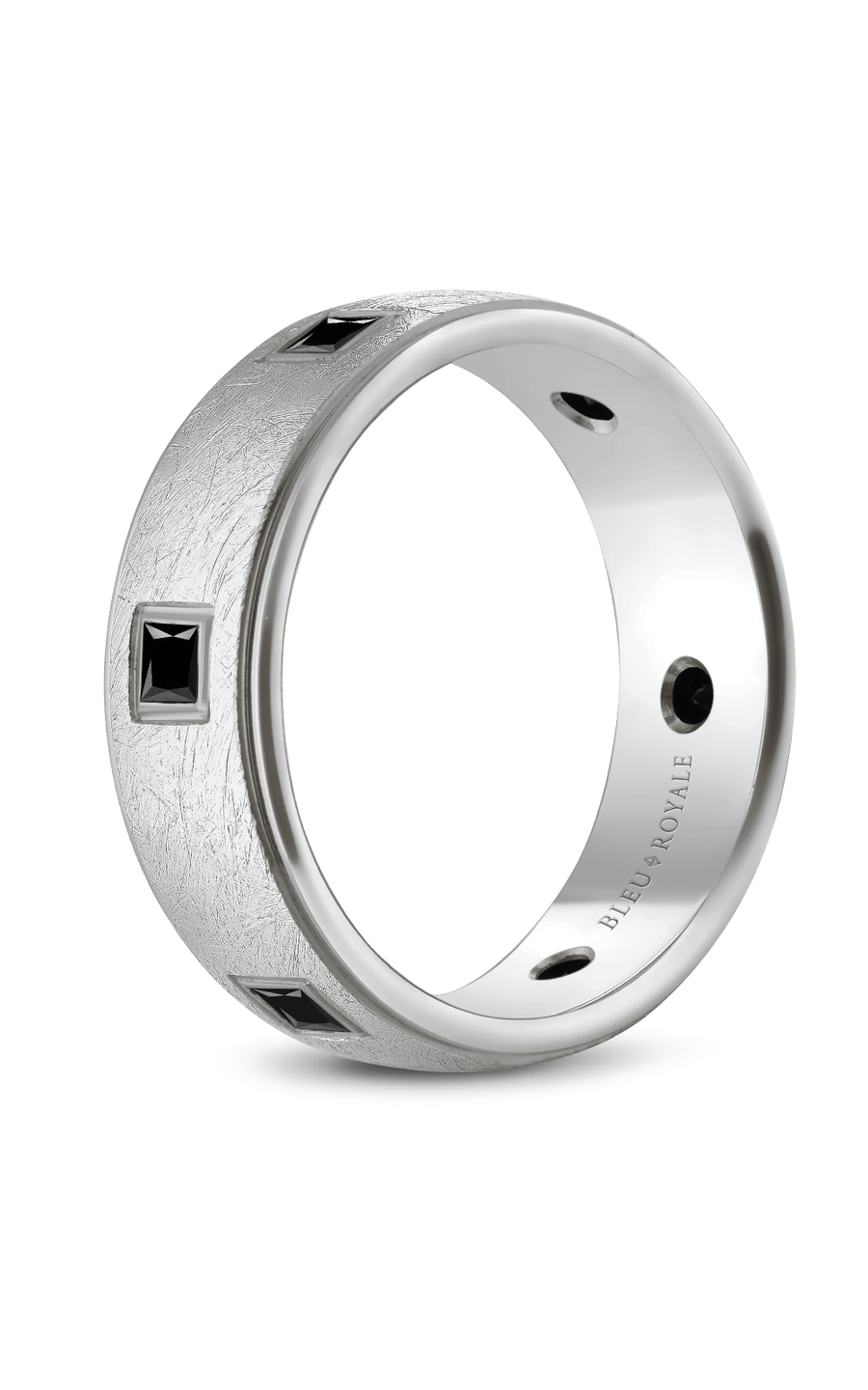 Platinum Gents Princess Wedding Band
