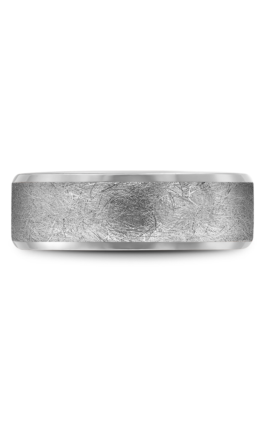 14K White Gold Gents Wedding Band