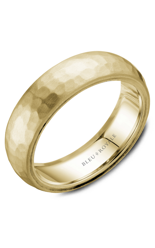 18K Yellow Gold Gents Wedding Band