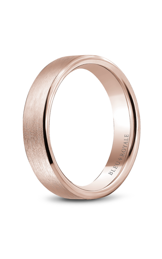 18K Rose Gold Gents Wedding Band