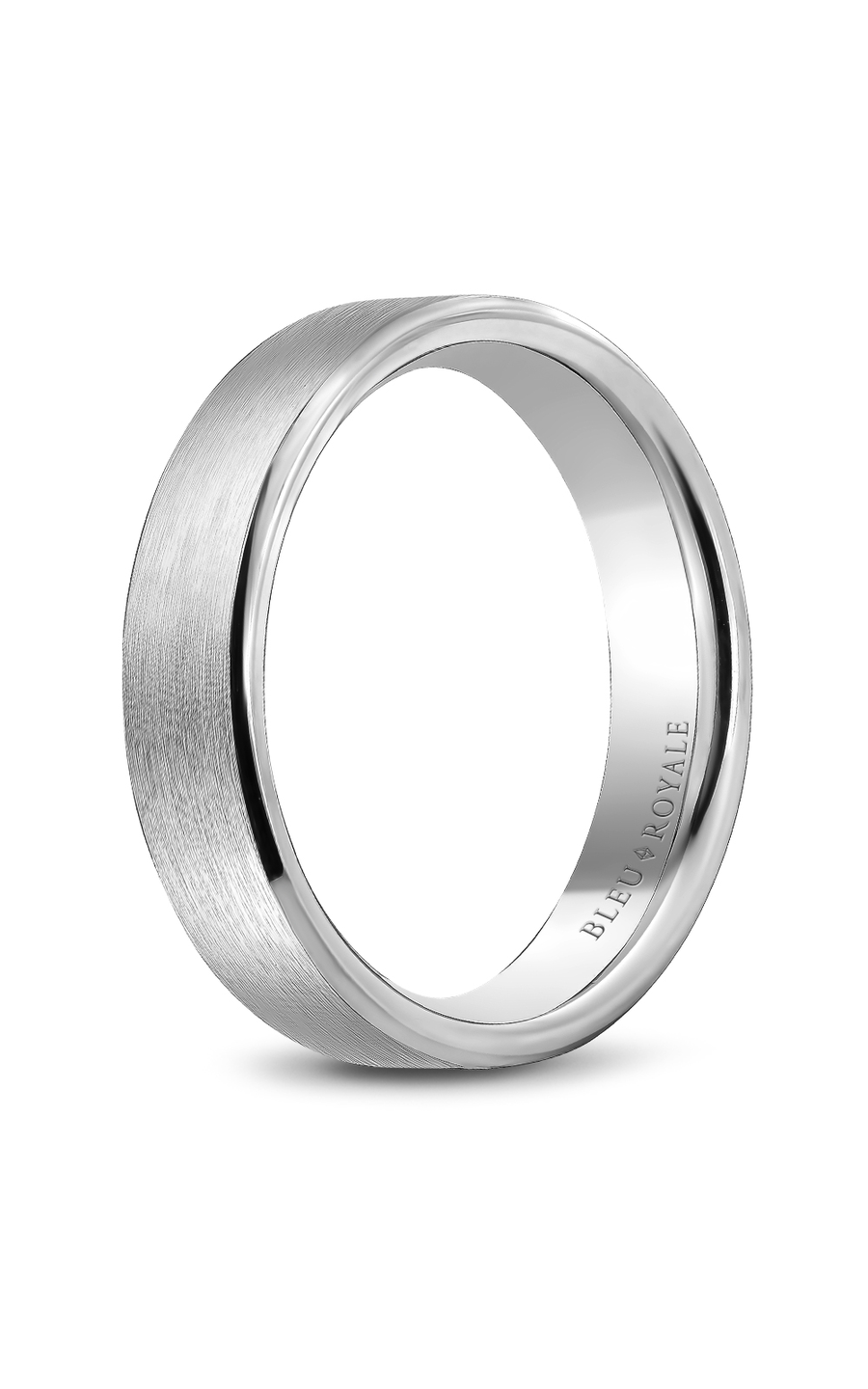 18K White Gold Gents Wedding Band