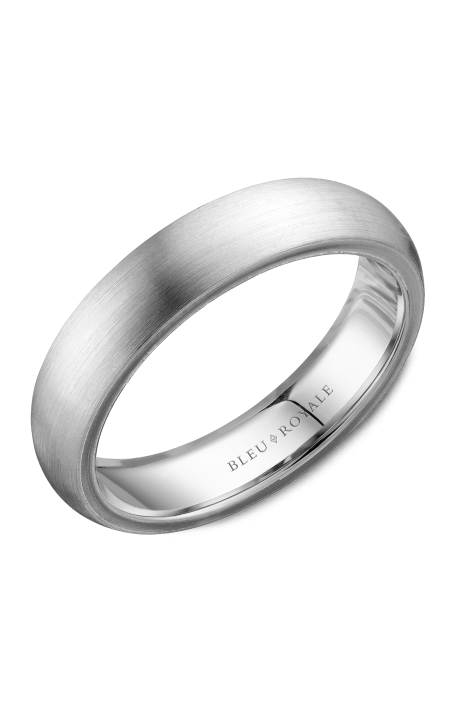 18K White Gold Gents Wedding Band