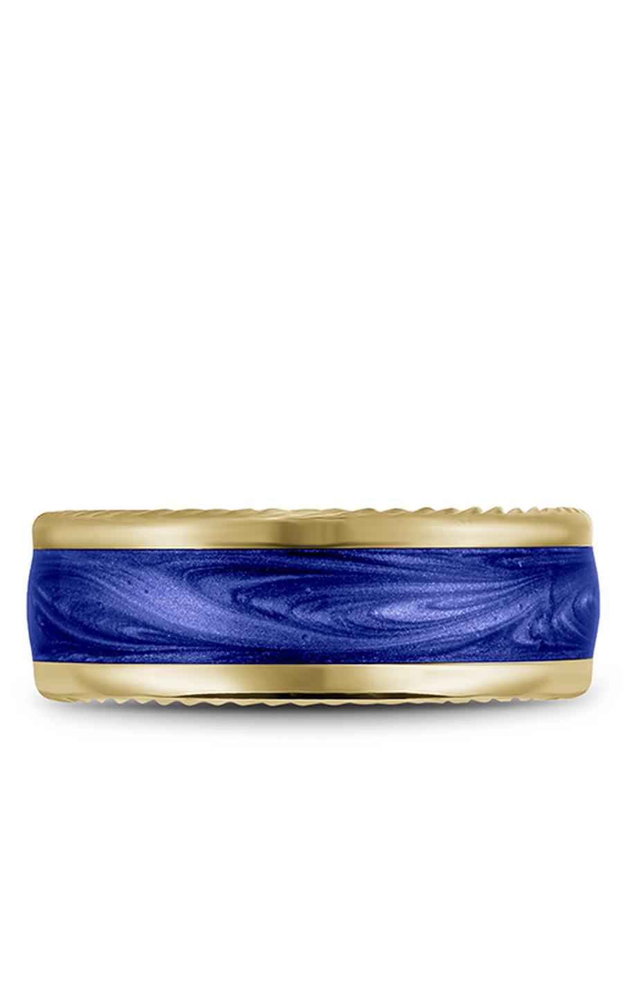 14K Yellow Gold Gents Wedding Band