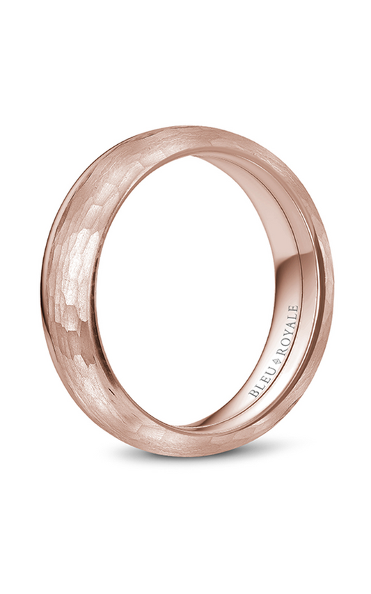 18K Rose Gold Gents Wedding Band