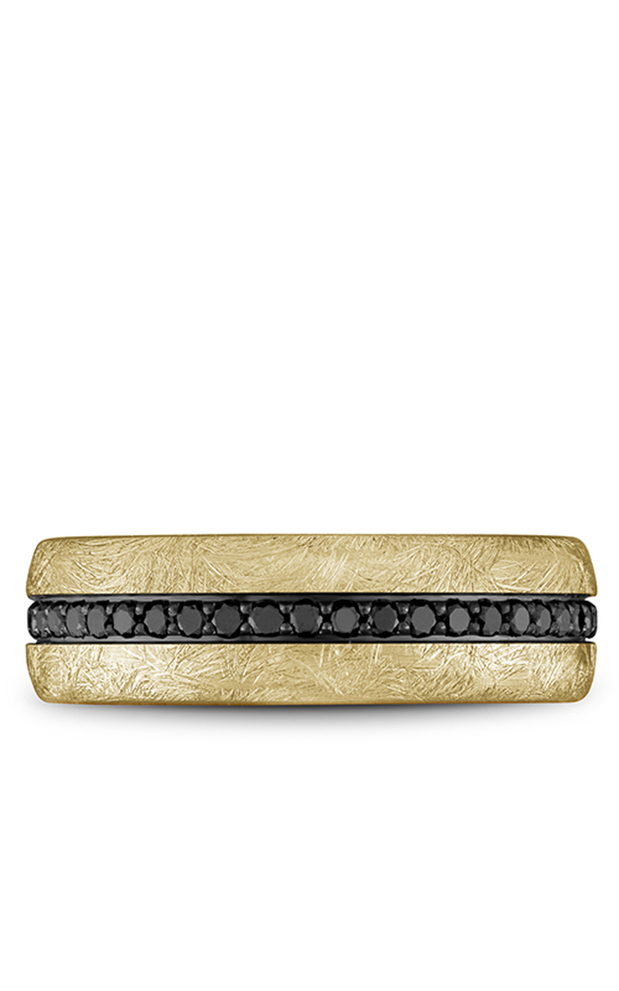 18K Yellow Gold and Tantalum Gents Round Wedding Band